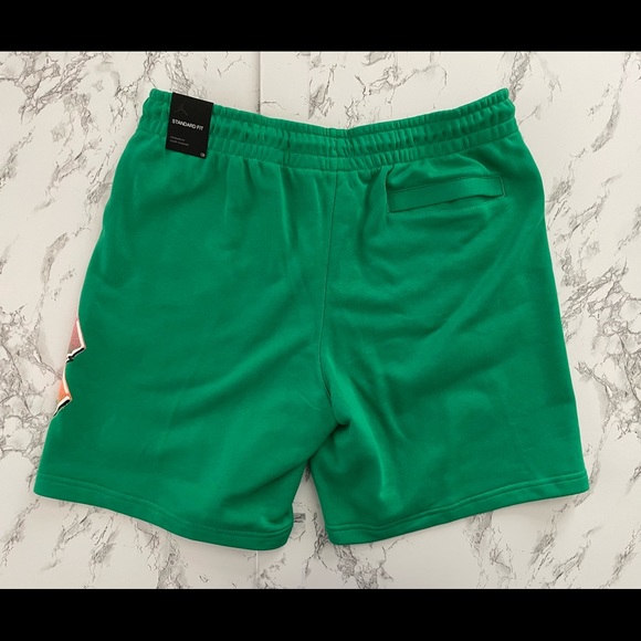 Air Jordan DNA Sport Fleece Shorts Green Black - Picture 4 of 10